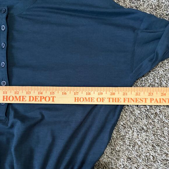 Vuori Lux Long Sleeve Jumpsuit Heathered Midnight Large* Athleisure Loungewear - Picture 8 of 9